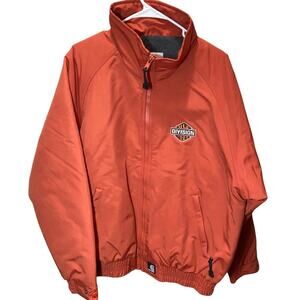 Carhartt nylon jacket orange BLE Division #221 L